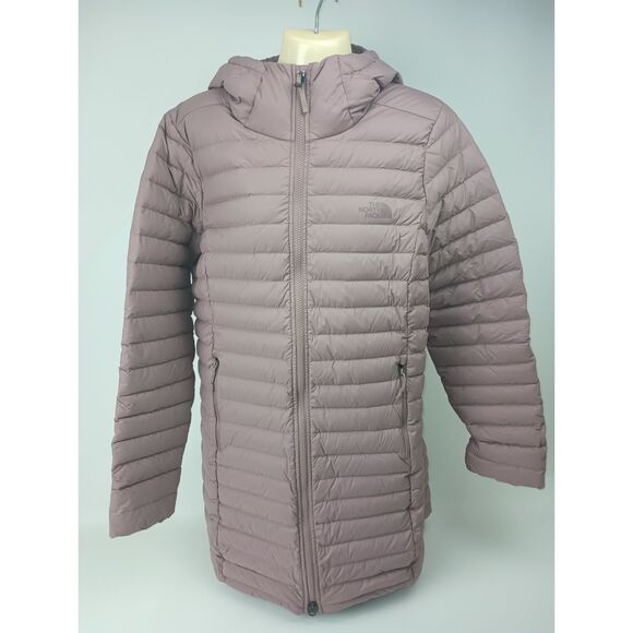 The North Face Women's Rose Blush Pink Stretch Hooded Jacket Parka Size Large - Picture 1 of 5
